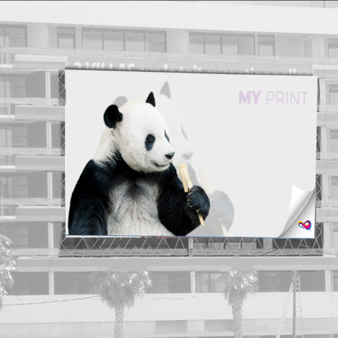 Banderole & bâche pub microperf 330g B1- Kiowa