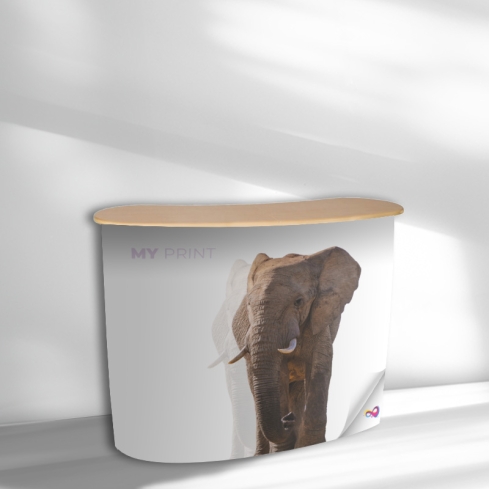 Comptoir stand grand galbé - Gaïa