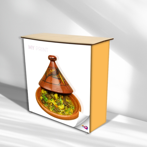 Comptoir stand grand rectangle - Eros