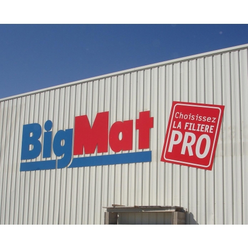 Lettres alu-dibond découpées reliefs pour enseigne - Sparte