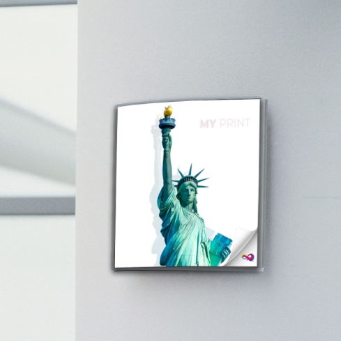 Plaque signalétique de porte galbée - Zénobie