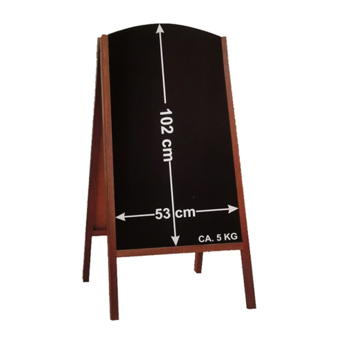 Chevalet bois pour menu ardoise 4 faces - Apéliote