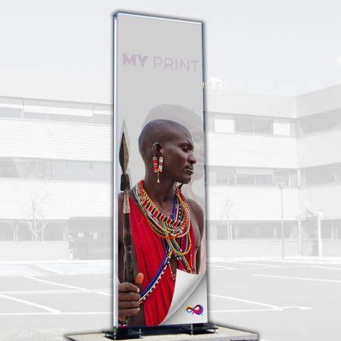 Totem pub extérieur plat - Clovis