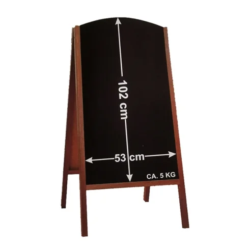 Chevalet bois pour menu ardoise 4 faces - Apéliote