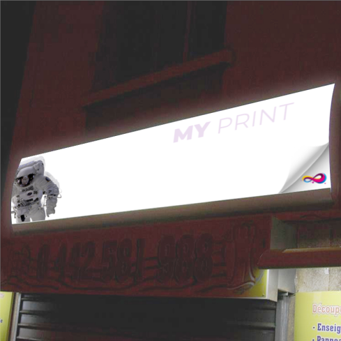 Enseigne murale galbée lumineuse - Earhart