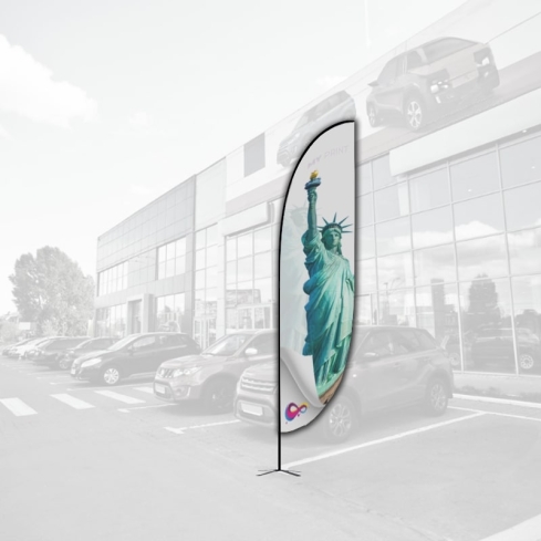 Beach flag, flamme & voile pub - Thor