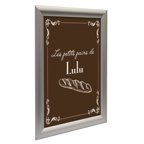 Porte affiche mural cadre clic 25mm - Sol