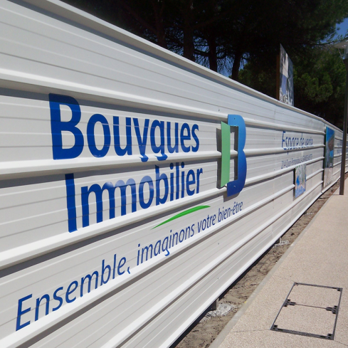 Adhésif pub & déco découpé 1 couleur courte et moyenne durée - Biblos