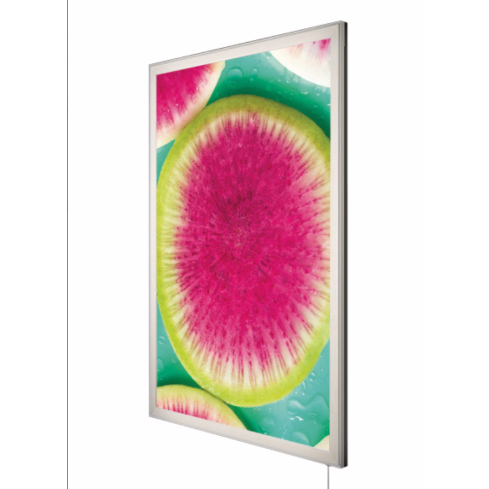 Porte affiche cadre clic led lumineux 25mm - Bès