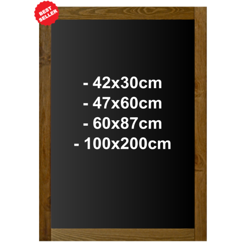 Tableau ardoise mural bois plat - Euronotos